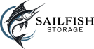 sailfish storage logo black text